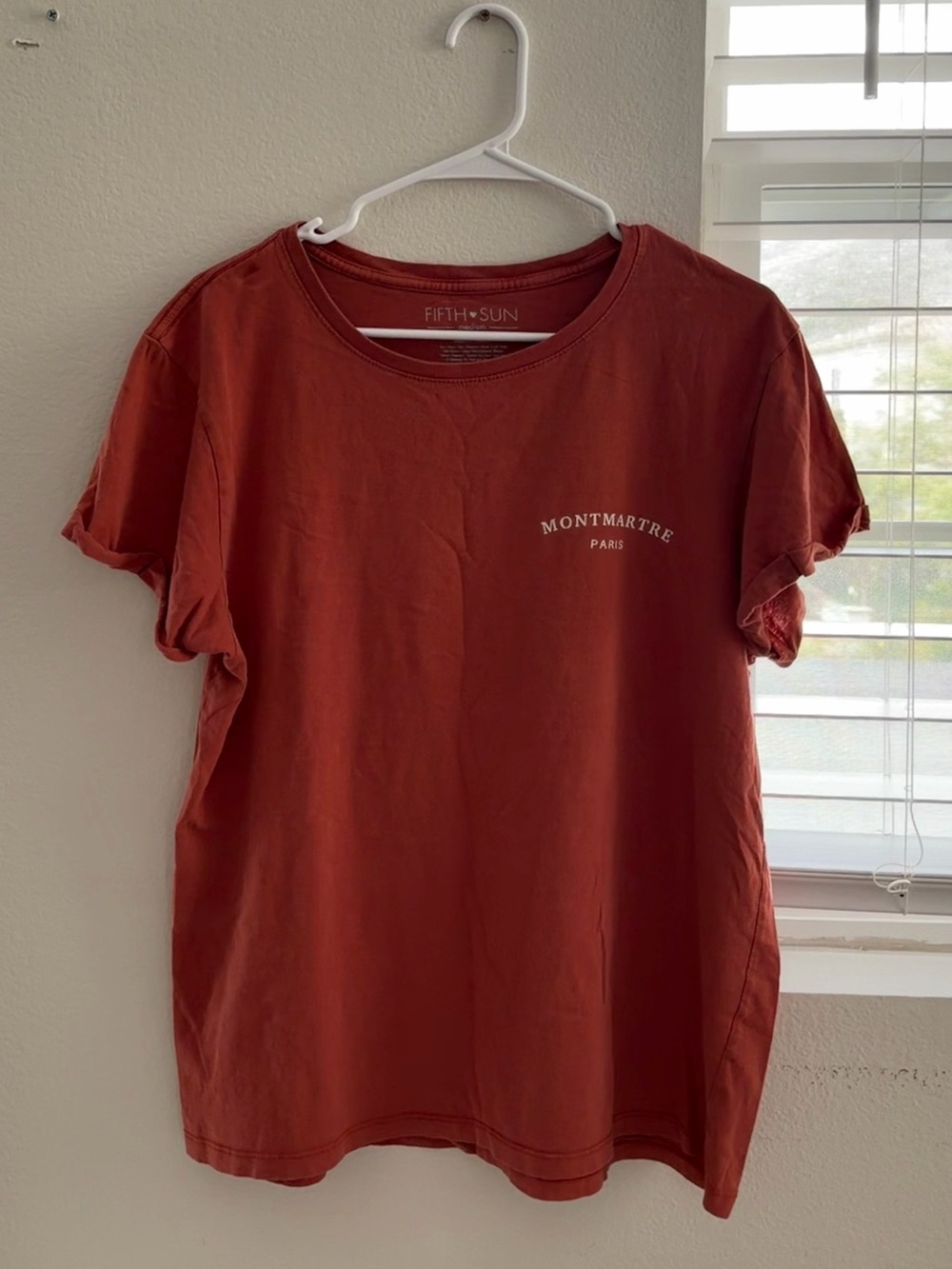 Fifth Sun Rust Montmartre Paris Short Sleeve Tee